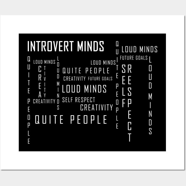 introvert minds Wall Art by solidarity in diversity